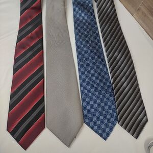 Lot of 4 ties Alfani-Dockers -KenethCole Reaction